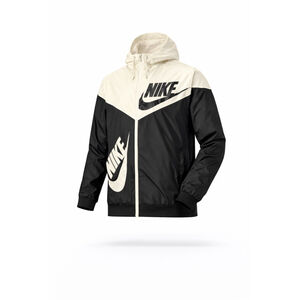 Nike Kids Windrunner Full Zip Hooded Jacket Black White Logo Swoosh Sz XL​